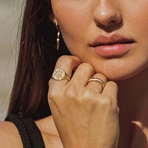 Atolea Golden Sun Ring Size 5